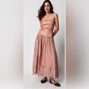 #87 NWOT Free People Rosie Plains Convertible Skirt